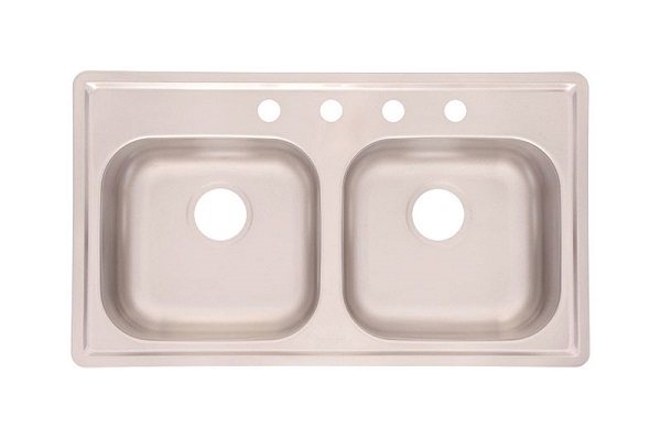 KITCHEN SNK DBL 6.5" 22G