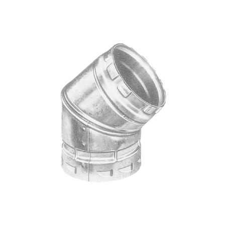 3" TYPE B ADJUSTABLE ELBOW 45DEG