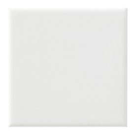 4X4 CERAMIC TILE WHITE ONE PCE