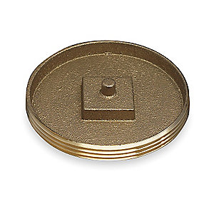 2.5" RECESSED BRASS PLUG